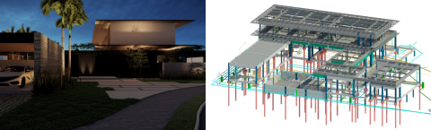 Projetos de estrutura mista: Concreto e Metálica